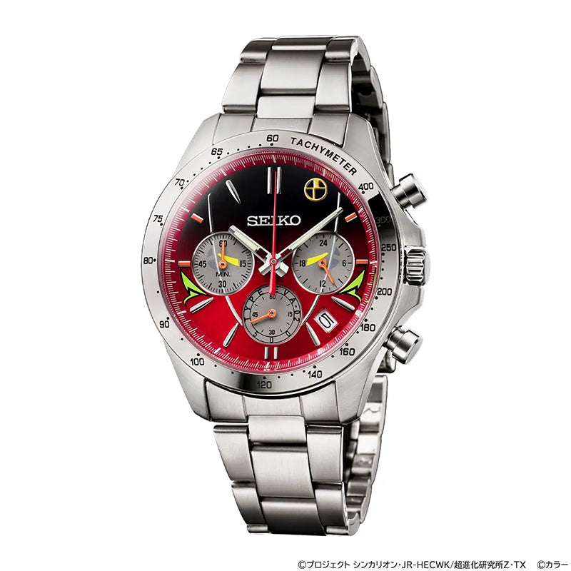 Seiko 500 TYPE EVA-02 Neon Genesis Evangelion 30th Anniversary x Shinkalion 10th Anniversary Shinkansen Watch Limited Edition