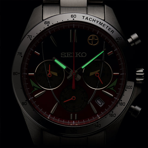 Seiko 500 TYPE EVA-02 Neon Genesis Evangelion 30th Anniversary x Shinkalion 10th Anniversary Shinkansen Watch Limited Edition