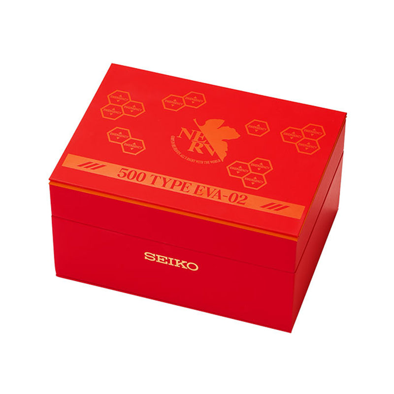 Seiko 500 TYPE EVA-02 Neon Genesis Evangelion 30th Anniversary x Shinkalion 10th Anniversary Shinkansen Watch Limited Edition