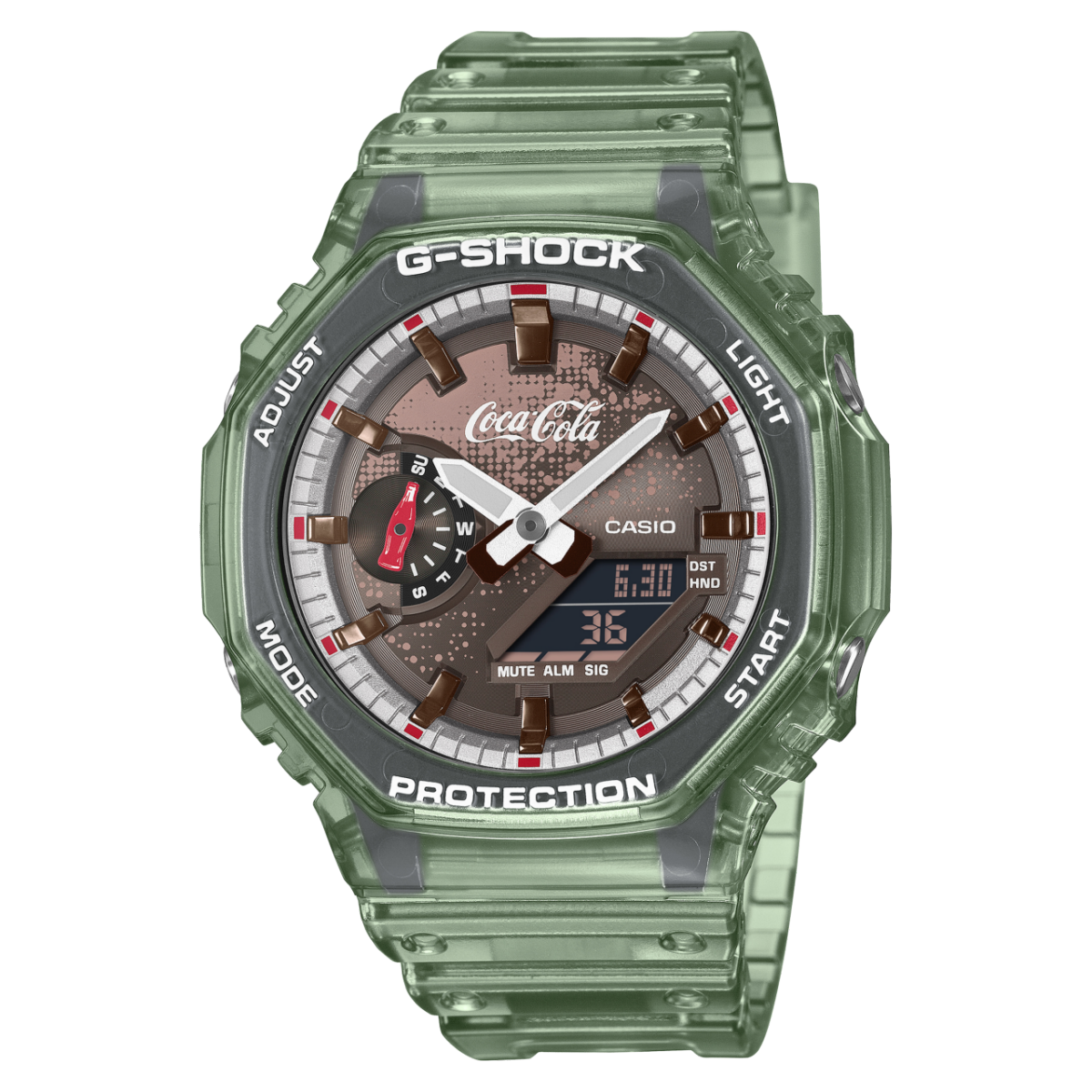 Casio G-SHOCK x Coca-Cola GA-2100CC-3AJR front view