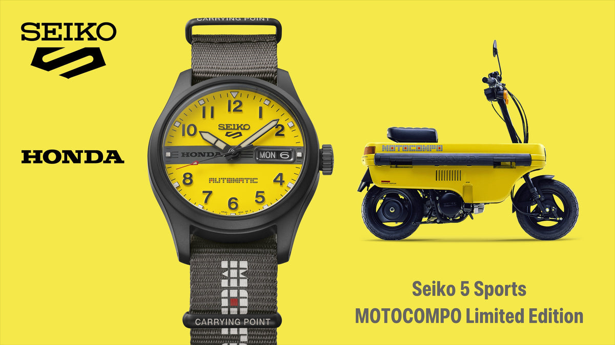 Seiko 5 Sports x Honda MOTOCOMPO HDB010J limited edition watch