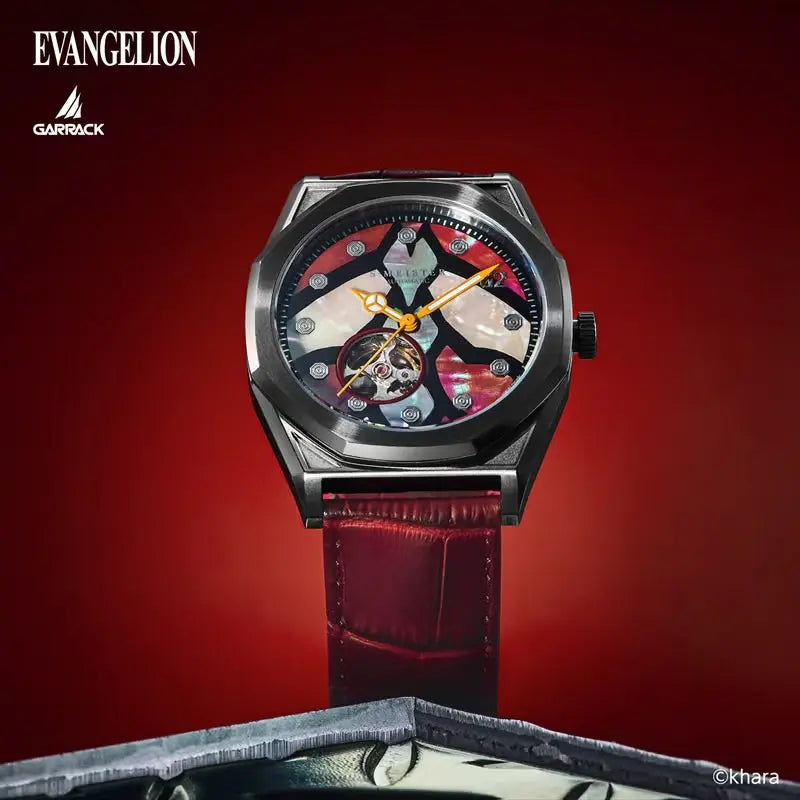 GARRACK X EVANGELION UNIT-02 RADEN AUTOMATIC WATCH SMS-EVA-41-2 image 1