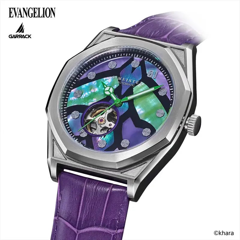 GARRACK X EVANGELION UNIT-01 RADEN AUTOMATIC WATCH SMS-EVA-41-1 image 2